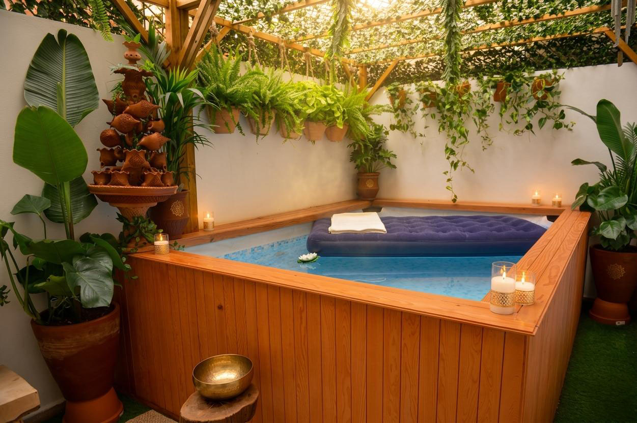 Le bassin du Floating Sound Bath Nüraya — espace unique de flottement sonore