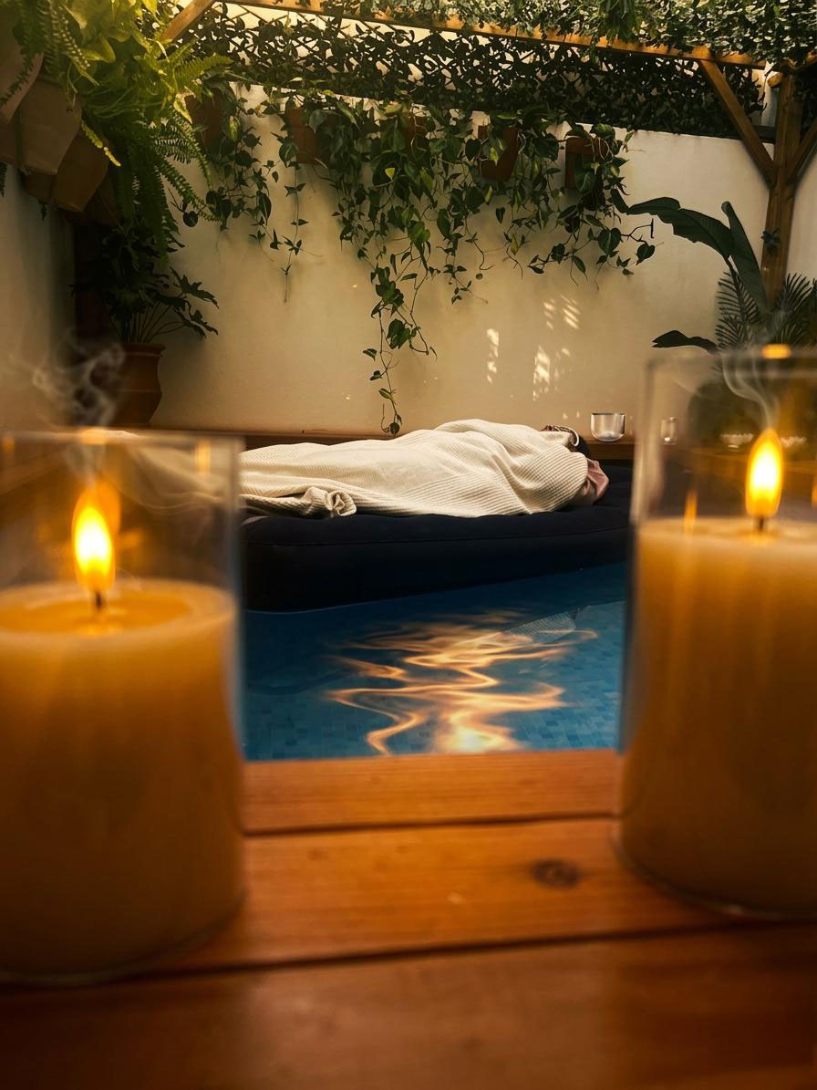 Séance de Floating Sound Bath Nüraya — immersion sonore en apesanteur